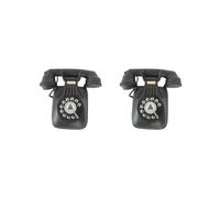 2 set Telefono Decorativo Modello Classico Creativo Retro Telefoni per Bar Home Office