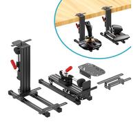 2 Set The Desk Mount for The Flight Sim Game Joystick, Throttle and Hotas Systems Compatible with Logitech X56, X52, X52 Pro, Thrustmaster T-Flight Hotas,Thrustmaster T.16000M, Thrustmaster TCA
