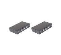 2 set USB 2.0 Condivisione Manuale Interruttore 4 Porte HUB Adattatore Per PC Scanner Stampante