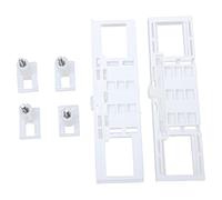 2 Set Viti Di Fissaggio Per Sedile WC Universali Viti Coperchio WC Parte Tavole Plug-in Accessori Vite Coperchio WC Montati Superiormente-19.5x5.2cm,White