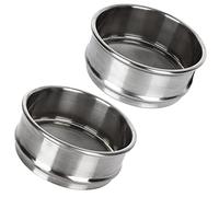 2 setacci per test in acciaio inox 304, 200 maglie da 0,075 mm + 80 maglie da 0,2 mm di apertura, setaccio standard per laboratorio industriale φ10 cm