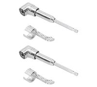 2 Sets 105° Angled Bit Holder | Hex Shank Elbow Screwdriver Extension Socket for Tight Spaces | Chrome Alloy Steel Drill Adapter/Electric Drill Accessories | 1 / 4in Hex Handle