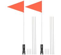 2 Sets Accessori Bici Bandiera Della Bicicletta Bandiere Sicurezza