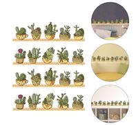2 Sets Adesivi Murali Di Cactus Decalcomanie Arredamento Della Casa Per