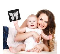 2 Sets Carta Inseguimento Bianco Nero Neonato Bambino Carte Puzzle