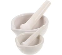 2 Sets Ciotola Per Macinare Uso Domestico Mortaio Pestello Spezie