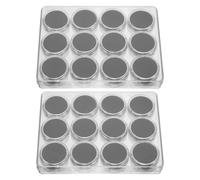 2 Sets Cofanetto Porta Gioie Scatola Per Gioielli Vetrina Trasparente