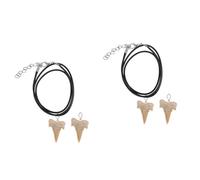 2 Sets Collana Charms Gioielli Da Collo Ciondolo Squalo Collane Uomo