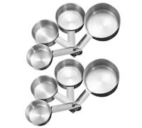 2 Sets Cucchiai Dosatori in Metallo Cupi Di Misurazione Della Cucina Cucinare