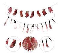 2 Sets Fanni Rotti Piedi Del Sangue Stringa Finte Parti Corpo Insanguinate