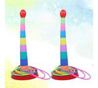 2 Sets Giochi Per Bambini Da Gioco Del Lancio Dell'anello Lanciare Giocattoli