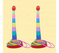 2 Sets Gioco Di Lancio Dell'anello Da Giochi Per Bambini Giocattolo