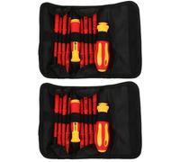 2 Sets Giraviti Di Precisione Kit Utensili Isolati Attrezzi Per Elettricisti