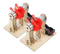 2 Sets Materiali Per Turbine Eoliche Bambino Generatore Di Vento Fai -da -te