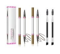 2 Sets Microblading Eyebrow Pencil, Eyebrow Pencils for Women, Eye Brow Tinting Kit (3# Dark Brown)