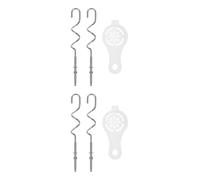 2 Sets Parti Del Mixer Accessorio Miscelatore Frullino Per Le Uova