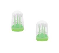 2 Sets Pennello in Silicone Spazzolino Da Denti Latte Per Neonati