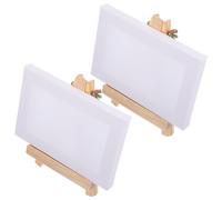 2 Sets Pittura Cavalletto Da Disegno Supporto Per Cornice Mini Olio