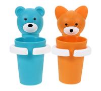 2 Sets Porta Di Spazzolino Da Cartone Animato Portaspazzolino Unico