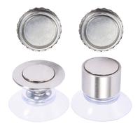 2 Sets Portasapone Ventosa Adesivo Per Doccia Magnetico Autosvuotante