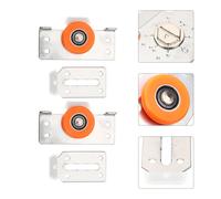 2 Sets Ruota Della Porta Scorrevole Rullo Delle Porte Dell'armadio