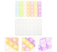 2 Sets Scatola Porta Oggetti Con Scomparti Box Portaoggetti Scatole Organizer