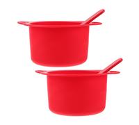 2 Sets Silicone Waxing Pot Pentolino Ceretta Ciotole Di Crogiolo Cera