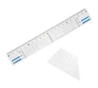 2 Sets Strumenti Per Disegnare Righello Trasparente Con Linee Della Griglia