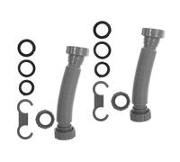 2 Sets Tubo Di Scarico Flessibile Per Bagno Kit Sostituzione Lavello