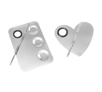 2 Sets Vassoio Per Tavolozze Di Trucco Tavolozza Mescolare Le Unghie