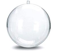 2 SFERA SFERE PALLINA PLEXIGLASS 18 cm diam BOMBONIERE GADGETS NATALE