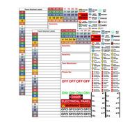 2 Sheet Etichetta Della Scatola Elettrica Adesivi Autoadesivi Pannello Breaker