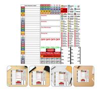 2 Sheet Etichetta Della Scatola Elettrica Etichette in Vinile Pannello Breaker