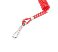 2 Sicurezza Cinghie per Moto D'Acqua Sci Binari Stop Killing TPU+PVC Rosso