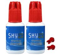 2 Sky Glue S+ 5 ml professionale nero per extension per ciglia 1-2s ad asciugatura rapida 6-8 settimane di durata per singole estensioni di visone