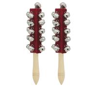 2 Sleigh Bells Musical Percussion Bells 21 Hand Hand Stick Shaker Per Compleanno Del Matrimonio Per Le Vacanze Facile Percussioni Musicali