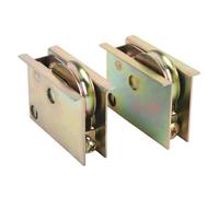 2 sliding courtyard door pulleys, 1 1/2 inch steel ball bearings, suitable for sliding doors, easy installation, smooth sliding
