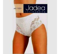 3 slip sgambato JADEA pancierina leggera Tg 6 bianco cotone e pizzo art.1027