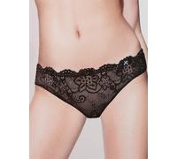 2 slip brasiliana INFIORE tutto pizzo tassello cotone Tg 3 colore NERO art.887