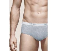 SLOGGI MEN mutanda uomo in cotone BASIC MIDI confezione risparmio 2 slip BIANCO