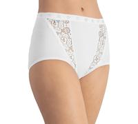 2 Slip donna maxi vita bassa lati alti con inserti in pizzo CHIC MAXI SLOGGI