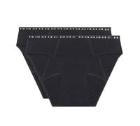 2 slip mestruali DIM Protect flusso abbondante Nero 52/54 (IT) - 48/50 (FR) Tinta unita