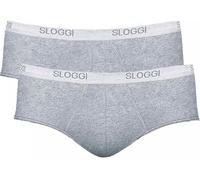 2 Slip Midi Uomo Sloggi Bi-Pack Cotone Elasticizzato Biancheria Intima Comfort