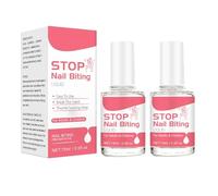 2 Smalto Amaro Unghie Bambini - 15ML Smalto Anti Rosicchiamento Unghie,Stop Biting Nails,Unghial Smalto Anti Rosicchiamento,Smalto Anti Onicofagia Trasparente,Stop Al Succhiamento Del