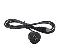 2 Socket di ricarica USB con installazione incorporata da 1,5 m di cavo 5V 1A multiuso per tablet per telecamere cellulari (USB)