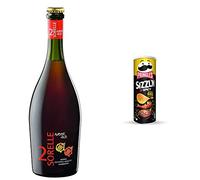 2 Sorelle Special, Birra Doppio Malto Chiara, Prodotta con Metodo Artigianale, 750ml - 750 ml & Pringles Flame Spicy BBQ | Snack Salato al gusto di Salsa Barbecue Piccante|Vegetariano