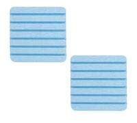 2 Sottobicchieri In Diatomite Che Assorbono L'acqua, Rettangolari, Design Scanalato, Utilizzata for Saponi for Le Mani, Piante E Articoli Da Toeletta Nella Casa Moderna(Blue,10cmx10cm)