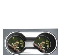 2 sottobicchieri per auto in ceramica per portabicchieri universali per auto, con albero della pace, rana, 6,5 cm, super assorbenti, antiscivolo, accessori interni per auto per donne e uomini