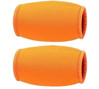 2 sottogola per casco da calcio, in neoprene, riduce i segni di pressione durante allenamenti e gare di lunga durata, colore: arancione