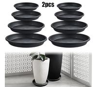 2 sottovasi rotondi per raccogliere l'acqua, essenziali per la decorazione della casa e del giardino (17,8 cm)